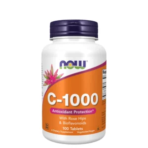 Elite Whey Protein Concentrate 2KG Yava Labs 18 Vitamin C-1000 Now – Soutien Immunitaire et Antioxydant