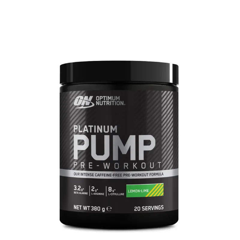 Platinum Pump Pre-workout Caffeine Free 380g Optimum Nutrition 1 Platinum Pump Pre-workout Caffeine Free 380g Optimum Nutrition