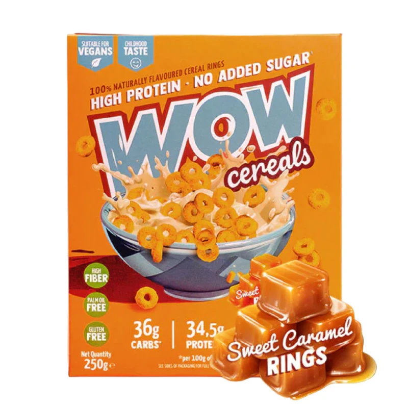 Wow Cereals Sweet Caramel Rings 250g Wow Factory 1 Wow Cereals Sweet Caramel Rings 250g Wow Factory