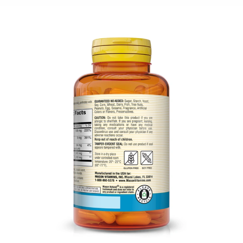 Glucosamine Chondroitin 1500/1200 60 Capsules Mason Vitamins 3 Glucosamine Chondroitin 1500/1200 60 Capsules Mason Vitamins