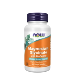 Magnesium Glycinate Avec BioPerine® NOW Foods – Absorption Optimale