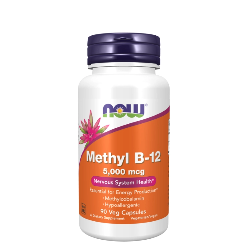 Methyl B-12 5000mcg Now Foods 1 Methyl B-12 5000 mcg Now Foods – Énergie et Système Nerveux