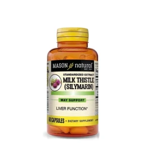 Magnesium 500mg Extra Strength 100 Tablettes Mason Natural 14 Milk Thistle Silymarin Mason Natural | Soutien du Foie