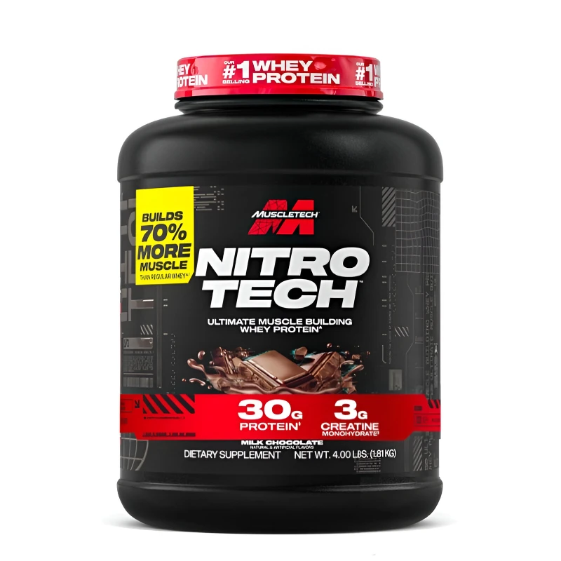 Nitro Tech 1.81Kg Muscletech 1 Nitro Tech Muscletech 1.81Kg – Whey Protéine + Créatine