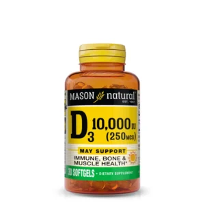 Vitamin D3 10000 IU Mason Natural | Immunité et Os