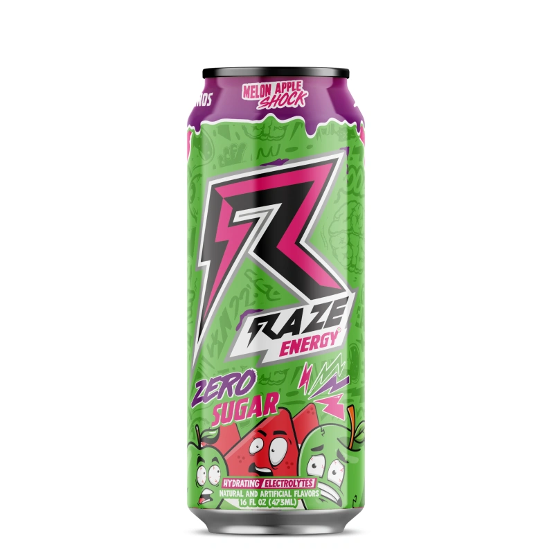 Raze Energy Drink 473ml Reppsports 1 Raze Energy Drink Reppsports – Énergie Sans Sucre & Focus Extrême