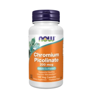 Chromium Picoliante 200mcg 100 Veg Capsules Now Foods