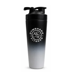 GYMSHARK FITNESS SHAKER METAL 750 ML GRAY - BLACK