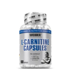 Boostez vos performances avec les gélules Weider L-Carnitine Carnipure® : énergie, combustion des graisses et endurance grâce à une L-Carnitine pure et hautement biodisponible