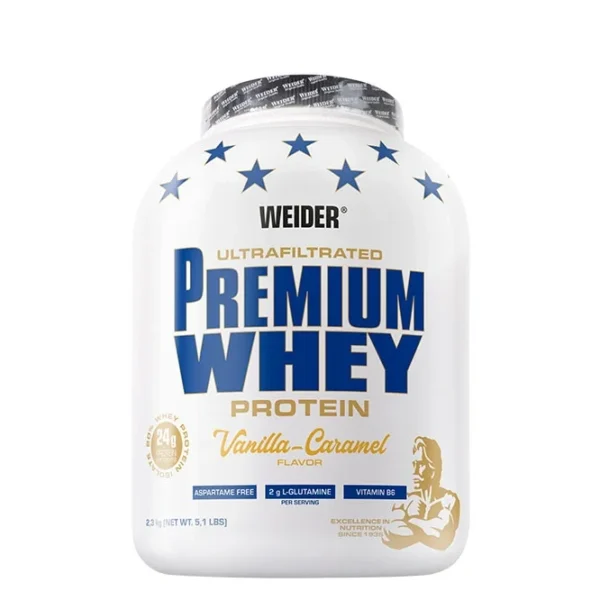 Premium Whey Ultrafiltrated 2300g Weider vanilla-caramel