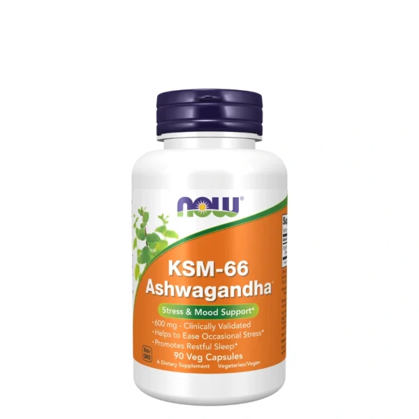 KSM-66 Ashwagandha 600 mg – NOW Foods | Anti-stress naturel
