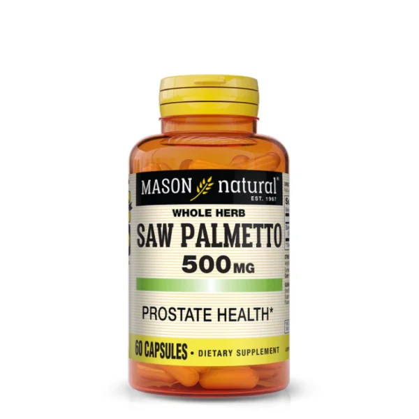 Saw Palmetto 500mg Mason Vitamins | Santé de la prostate