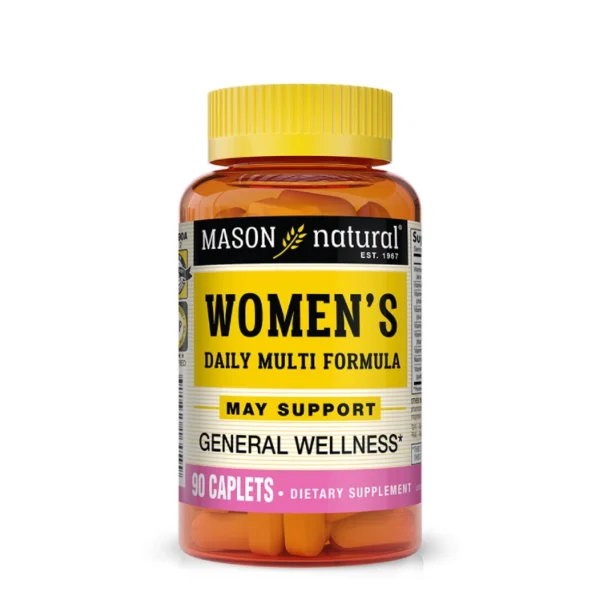 Mason Vitamins Women's Daily Multi Formula soutient l'énergie, l'immunité, la santé des os et la beauté au quotidien