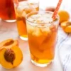 Thé glacé aux pêches