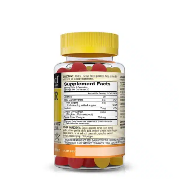 Apple Cider Vinegar 750mg 60 Gummies Mason Natural