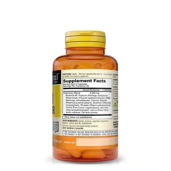 Herbal Colon Cleanser 100 Capsules Mason Natural