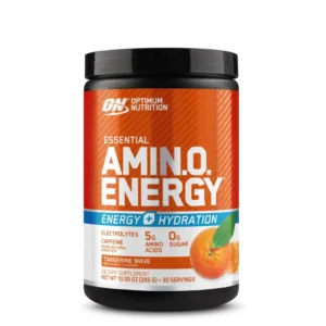 Découvrez Essential Amino Energy + Hydration d’Optimum Nutrition : acides aminés et électrolytes pour booster, améliorer l’endurance et rester hydraté. Enrichi en électrolytes clés, il aide à maintenir l’équilibre hydrique du corps pendant l’effort, évitant ainsi la déshydratation et favorisant une performance durable. Sa formule légère et rafraîchissante en fait une boisson idéale avant, pendant ou après l’activité physique, offrant à la fois une source d’énergie propre et un soutien à la récupération. Un allié complet pour les sportifs qui recherchent énergie, focus et hydratation en une seule solution.