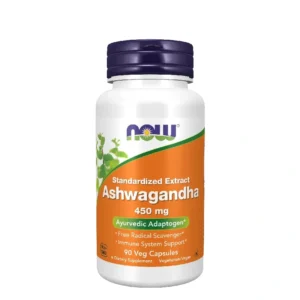 Ashwagandha 450mg 90 Gélules Végétales Now Foods