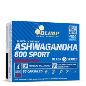 Ashwagandha 600 Sport aide à réduire le stress, améliorer l’énergie et soutenir les performances physiques et mentales. Formule naturelle d’Olimp Sport Nutrition.
