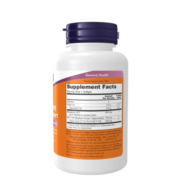 Berberine Glucose Support 90 Softgels Now Foods