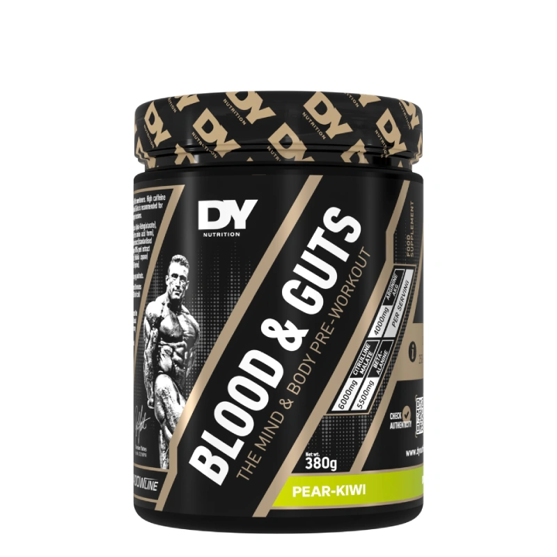 Blood and Guts 380g DY Nutrition 1 Blood and Guts DY Nutrition – Pré-Workout Explosif par Dorian Yates