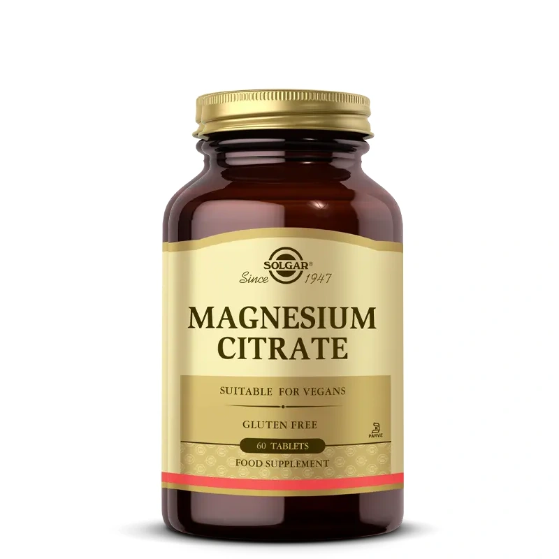 Magnesium Citrate 60 Tablettes Solgar 1 Magnesium Citrate Solgar - Santé osseuse et cardiaque
