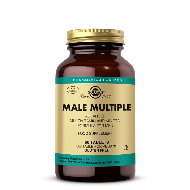 Male Multiple 60 Tablettes Solgar 1 Male Multiple 60 Tablettes Solgar