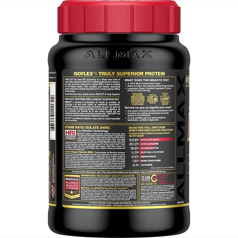 Isoflex Pure Whey Protein Isolate 907g Allmax 2 Isoflex Pure Whey Protein Isolate 907g Allmax