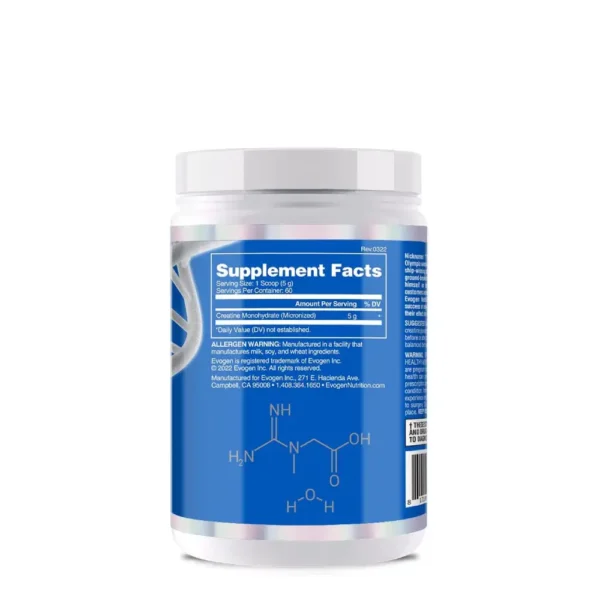 Creatine Monohydrate Micronized 300g Evogen Nutrition