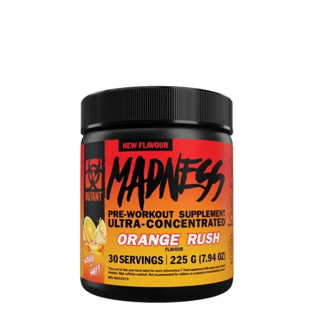 Madness Pre-Workout 225g Servings Mutant 1 Madness Pre-Workout 225g Servings Mutant