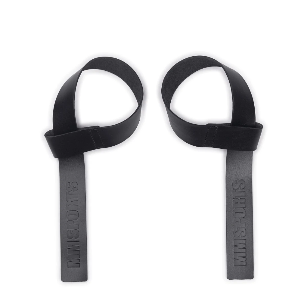 Sangles de traction en cuir Premium, Noir 1 Sangles de traction en cuir Premium, Noir