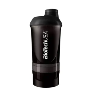 Shaker WAVE + 600 ml + 350 ml Noir BioTechUSA