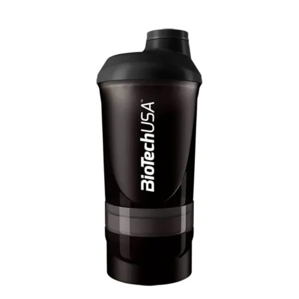 Shaker WAVE + 600 ml + 350 ml Noir BioTechUSA