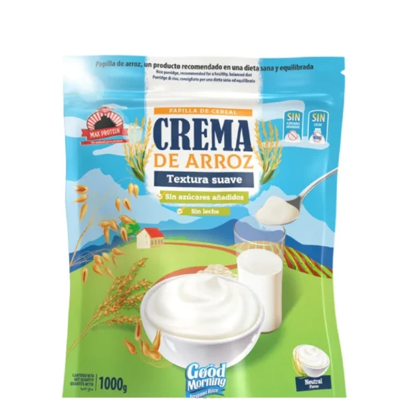 Crema de Arroz Good Morning Instant Rice 1kg Max Protein
