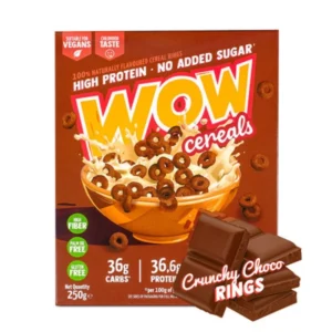 Wow Cereals Crunchy Choco Rings 250g Wow Factory‏