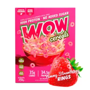 Wow Cereals Yummy Strawberry Rings 250g Wow Factory