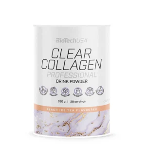 Offrez à votre corps ce qu’il mérite avec Clear Collagen Professional de BioTechUSA, une formule avancée conçue pour sublimer votre peau, renforcer vos articulations et revitaliser vos tissus conjonctifs. Enrichie à 80 % de collagène hydrolysé, cette boisson en poudre associe les bienfaits du cartilage hydrolysé ChondrActiv®, de l’acide hyaluronique et d’un complexe de 13 vitamines et minéraux essentiels. Résultat : une peau plus ferme, des articulations souples et un éclat naturel visible de l’intérieur. Sans sucres ajoutés, sans gluten, sans lactose ni matières grasses, ce complément est aussi pur qu’efficace. Disponible en saveurs rafraîchissantes comme grenade-rose ou thé glacé à la pêche, Clear Collagen Professional s’intègre facilement à votre routine quotidienne. Que vous cherchiez à prévenir les signes de l’âge, améliorer votre récupération ou simplement rayonner de santé, ce collagène premium est votre allié bien-être incontournable.