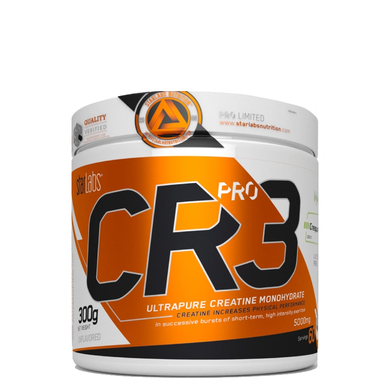 CR3 PRO CREAPURE® 300g Starlabs 1 CR3 PRO CREAPURE® StarLabs pour booster la force, endurance et récupération. CR3 PRO de Starlabs, performance maximale sans compromis