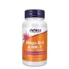 Mega D-3 MK-7 de NOW Foods associe vitamine D3 et K2 pour soutenir la santé osseuse, cardiovasculaire et l’absorption optimale du calcium