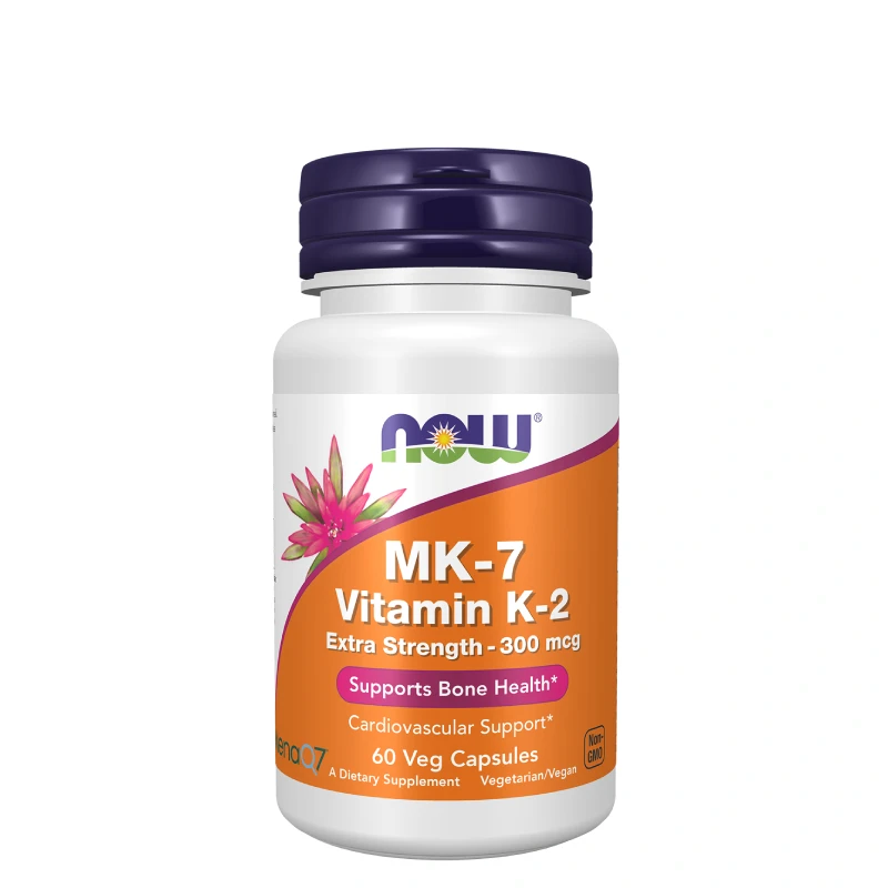 MK-7 Vitamin K-2 Extra strenght 300mcg Strength Now Foods 1 MK-7 Vitamin K-2 Extra Strength Now Foods | Boost Os & Cœur