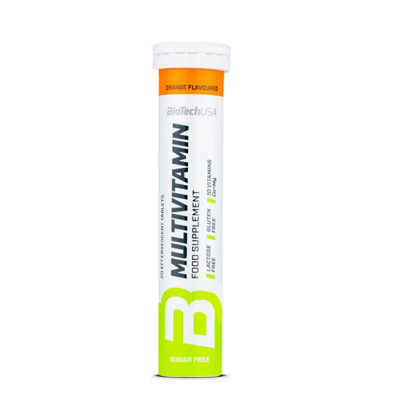 MultiVitamin 20 Effervescent Tabs BiotechUSA 1 MultiVitamin BiotechUSA – Énergie et Défenses Immunitaires