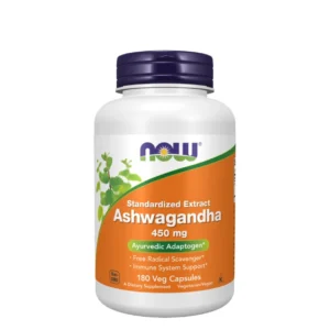 Ashwagandha 450mg Now – Vitalité et Gestion du Stress Naturelle