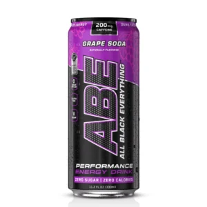 ABE ALL BLACK EVERYTHING Canette 330ML  Applied Nutrition - soda au raisin américain