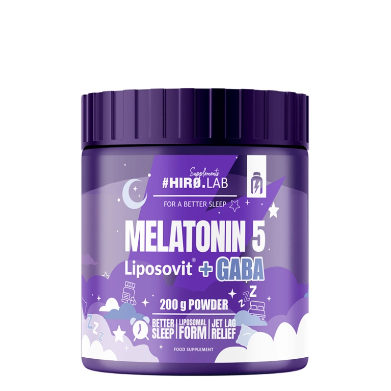 HIRO.LAB Melatonin 5 Liposovit + GABA 200g Hiro.Lab 1 Melatonin 5 Liposovit + GABA Hiro.Lab | Sommeil et Relaxation