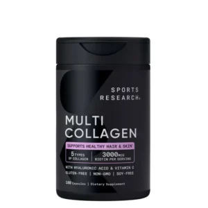 Vitamin D3 + K2 Plant Based 160 Veggie Softgels 17 Multi Collagen Sports Research | soutenir la peau et les articulations