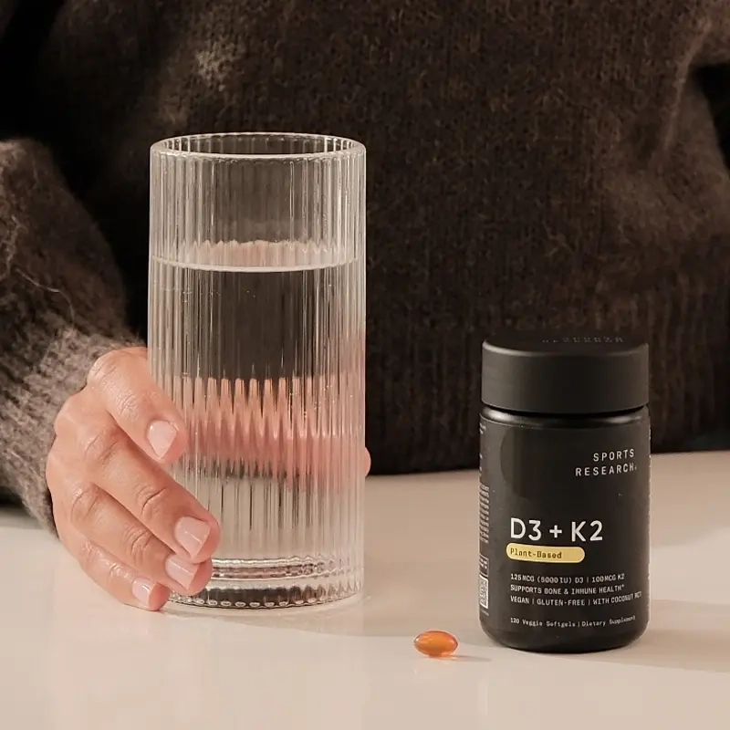Vitamin D3 + K2 Plant Based 160 Veggie Softgels 2 Vitamin D3 + K2 Plant Based 160 Veggie Softgels