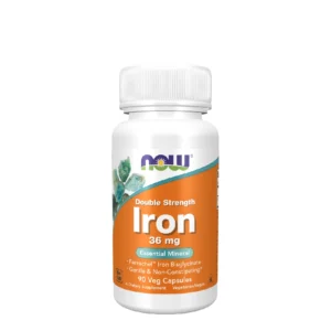 Double Strenght Iron 36mg NOW Foods | Fer Bisglycinate Ferrochel®
