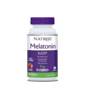 Natrol Melatonin 5mg 250 Comprimés | Sommeil et Endormissement