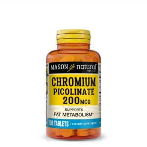 Chromium Picolinate 200mcg Mason Natural - Régulation de la glycémie