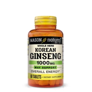 Korean Ginseng 1000mg Mason Natural - Vitalité